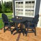 Highwood Usa Hamilton 3pc Round Counter Height Outdoor Patio Furniture Dining Set AD-CNA36-FBE - alternate 2
